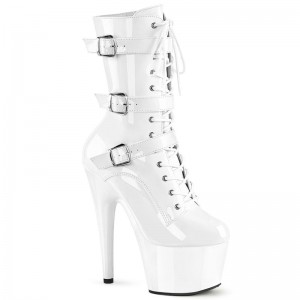 Pleaser Adore-1043 Women's Heels Boots White | NZ YXAZGH