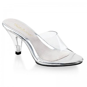Pleaser Belle-301 Women's Slides Clear | NZ HGRFYD