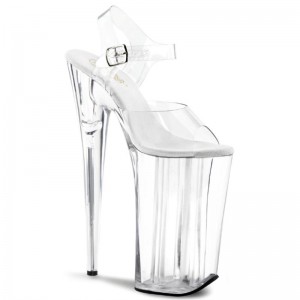 Pleaser Beyond-008 Women's Platform Heels Sandals Clear | NZ IMOXPT