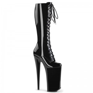 Pleaser Beyond-2020 Women's Knee-high Boots Black | NZ WVUBGY