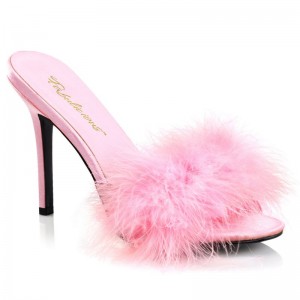 Pleaser Classique-01F Women's Slides Pink | NZ GZKMUW