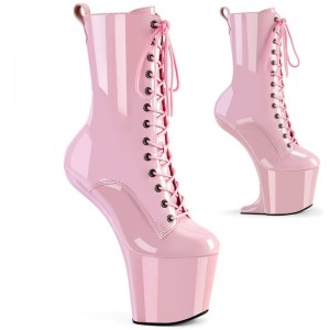 Pleaser Craze-1040 Women's Heels Boots Pink | NZ TQWCMZ