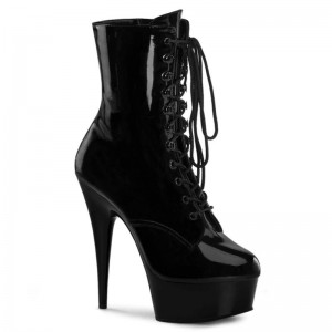 Pleaser Delight-1020 Women's Heels Boots Black | NZ HQYLEK