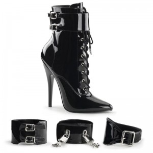 Pleaser Domina-1023 Women's Heels Boots Black | NZ ZSEITK