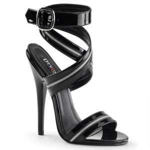 Pleaser Domina-119 Women's Heels Sandals Black | NZ JOHTKM