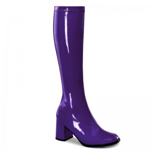 Pleaser Gogo-300 Women's Knee-high Boots Purple | NZ IJPBXT
