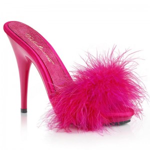 Pleaser Poise-501F Women's Platform Slides Pink | NZ WFGACD