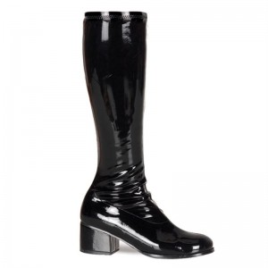 Pleaser Retro-300 Women's Knee-high Boots Black | NZ GEWTPR