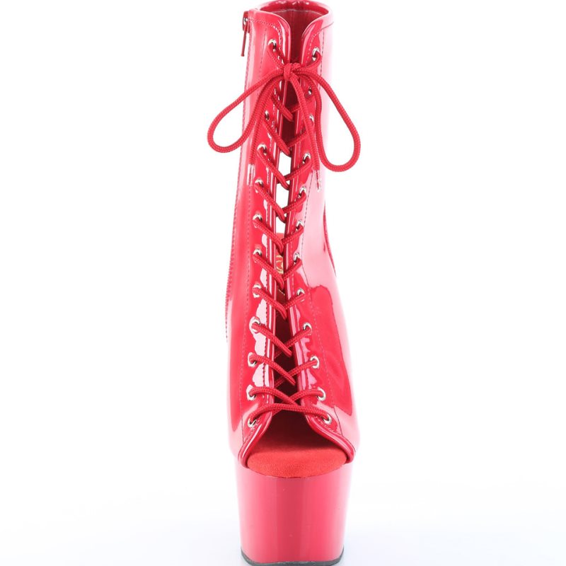Pleaser Adore-1016 Women's Heels Boots Red | NZ PHBJNE
