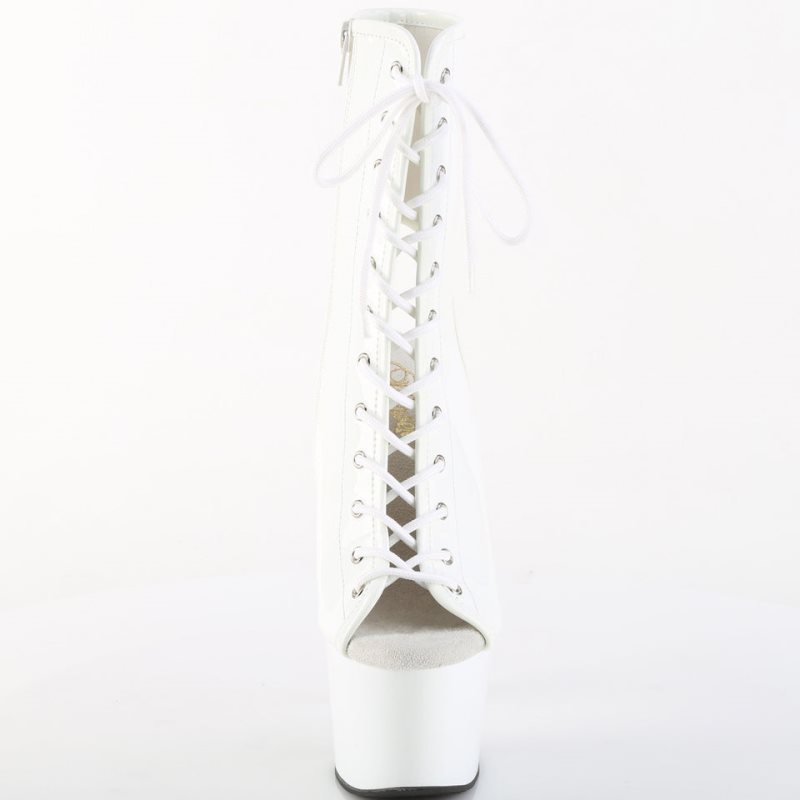 Pleaser Adore-1016 Women's Heels Boots White | NZ SHVRIY