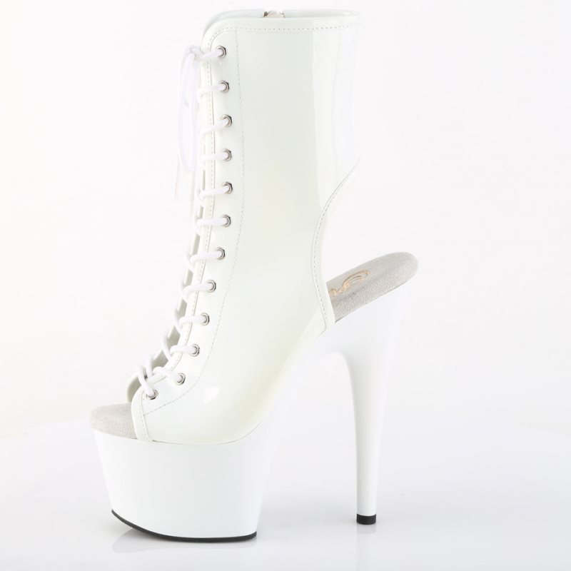 Pleaser Adore-1016 Women's Heels Boots White | NZ SHVRIY