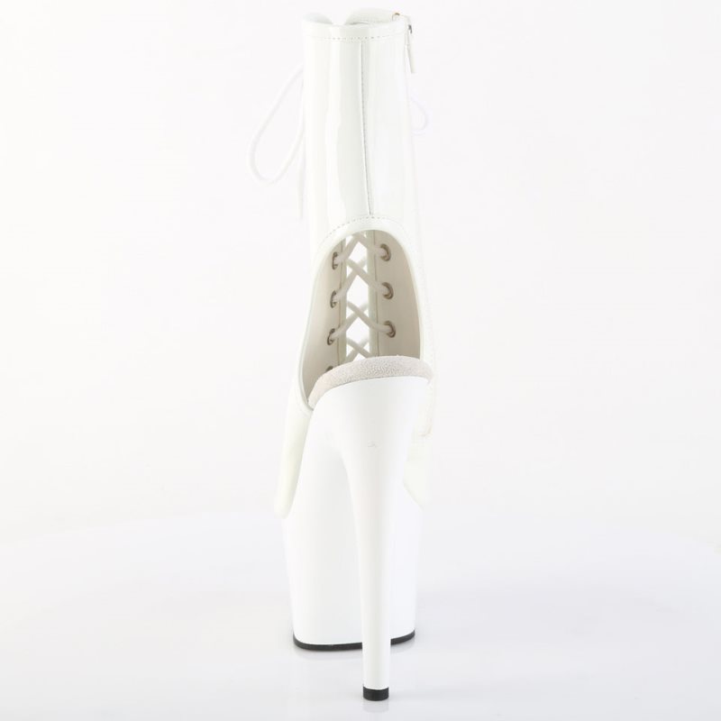 Pleaser Adore-1016 Women's Heels Boots White | NZ SHVRIY