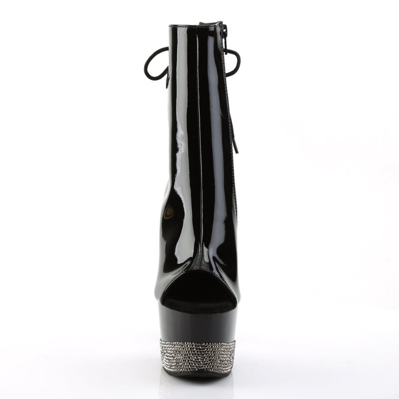 Pleaser Adore-1018-3 Women's Heels Boots Black | NZ FDQKNM
