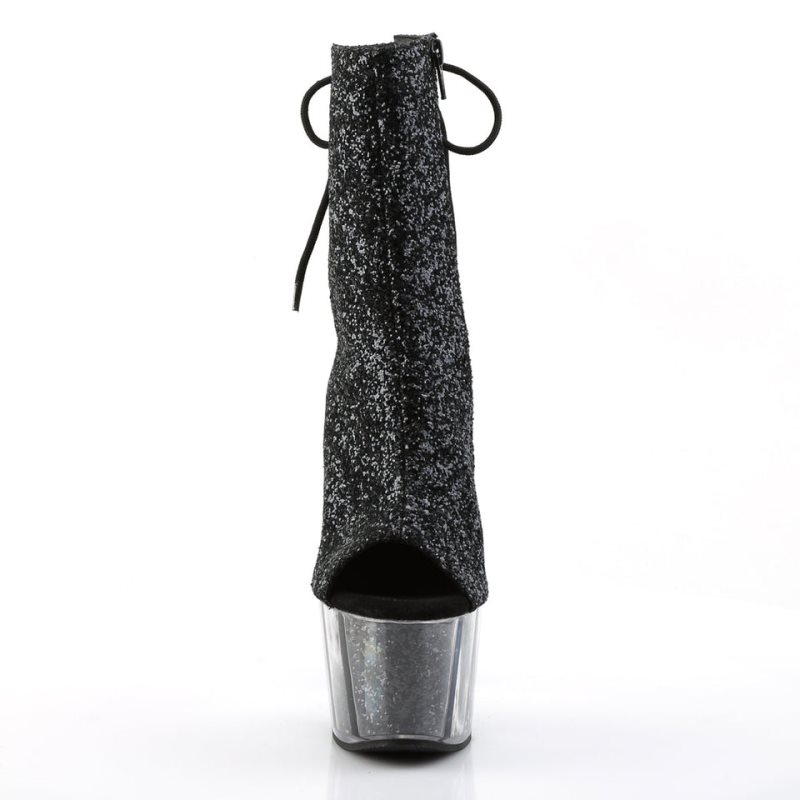 Pleaser Adore-1018G Women's Heels Boots Black | NZ KMZWPU