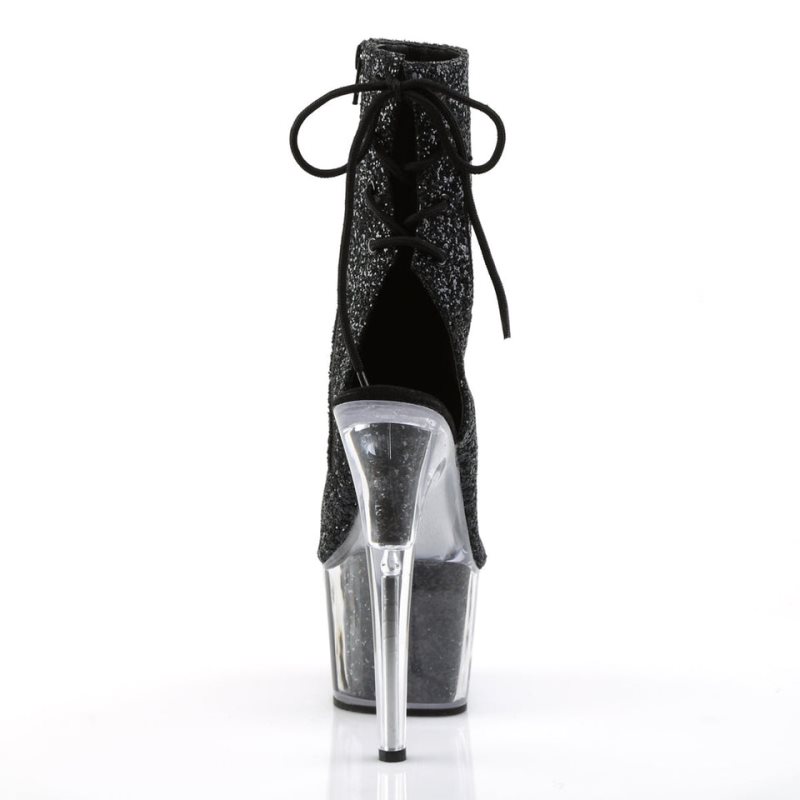 Pleaser Adore-1018G Women's Heels Boots Black | NZ KMZWPU