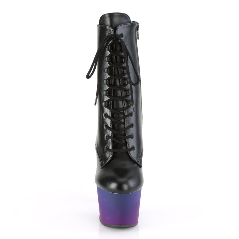 Pleaser Adore-1020BP Women's Heels Boots Black / Blue | NZ EDLVYA