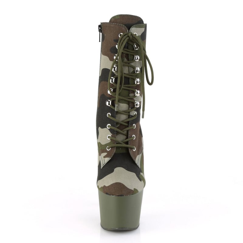 Pleaser Adore-1020CAMO Women's Heels Boots Camo | NZ DOAYBJ
