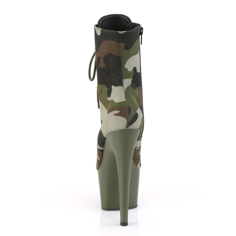 Pleaser Adore-1020CAMO Women's Heels Boots Camo | NZ DOAYBJ