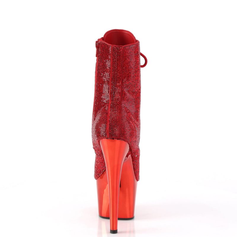 Pleaser Adore-1020CHRS Women's Heels Boots Red | NZ OLDABT