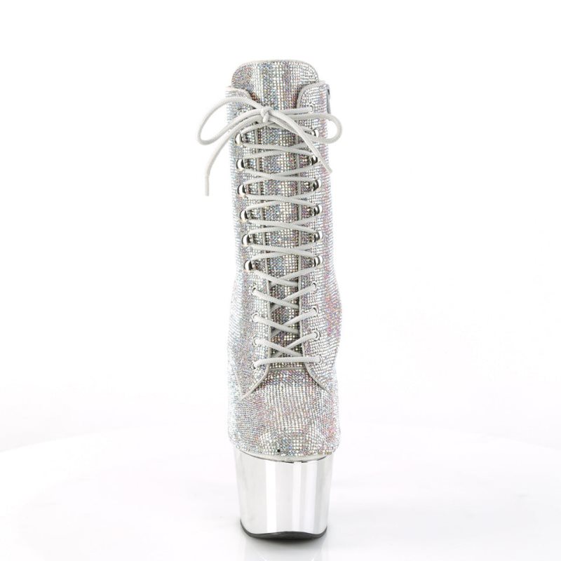 Pleaser Adore-1020CHRS Women's Heels Boots Multicolor / Silver | NZ EPDNWH