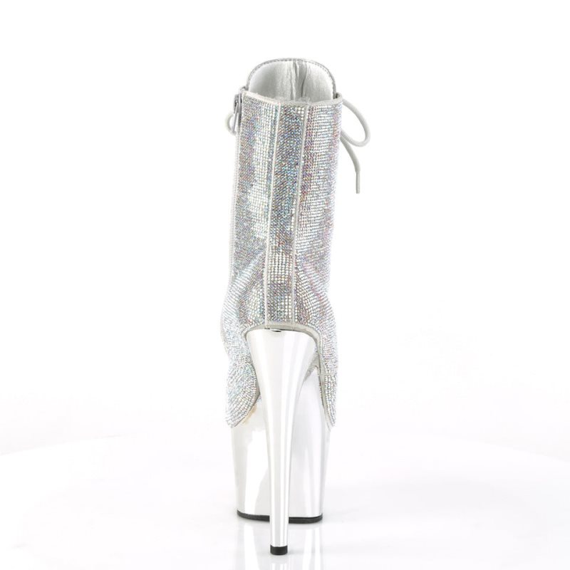 Pleaser Adore-1020CHRS Women's Heels Boots Multicolor / Silver | NZ EPDNWH