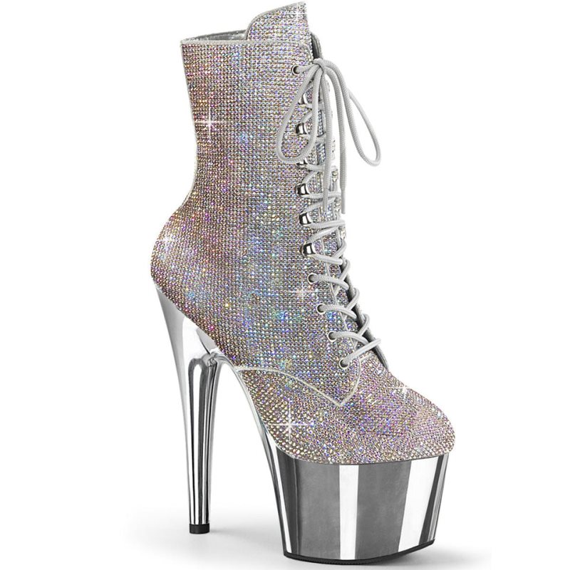 Pleaser Adore-1020CHRS Women\'s Heels Boots Multicolor / Silver | NZ EPDNWH