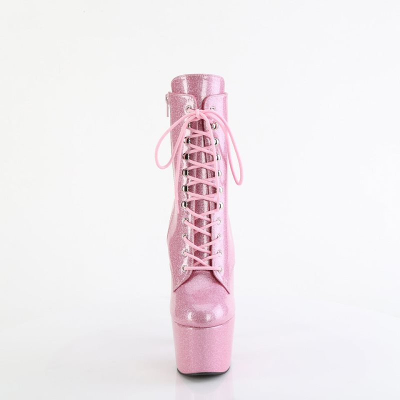 Pleaser Adore-1020GP Women's Heels Boots Pink | NZ SEQCVX
