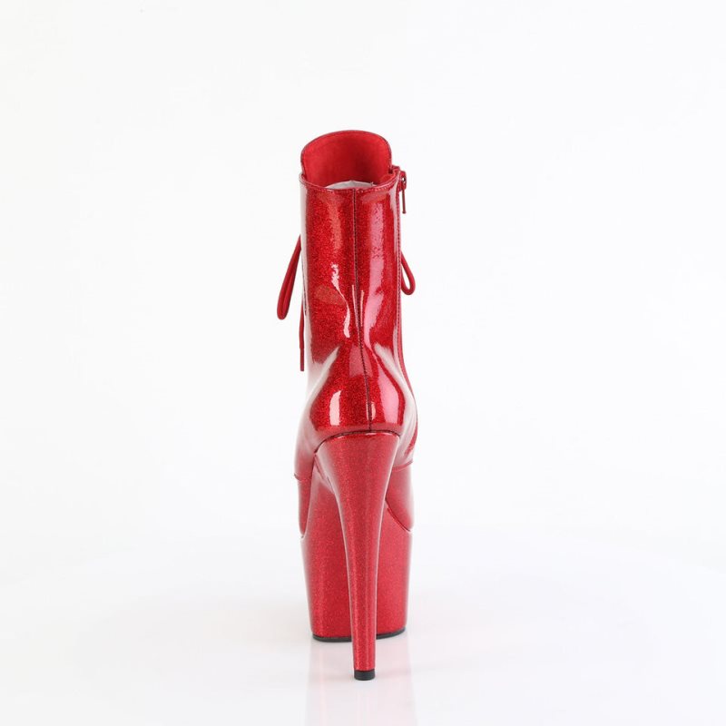 Pleaser Adore-1020GP Women's Heels Boots Red | NZ AUFNOR