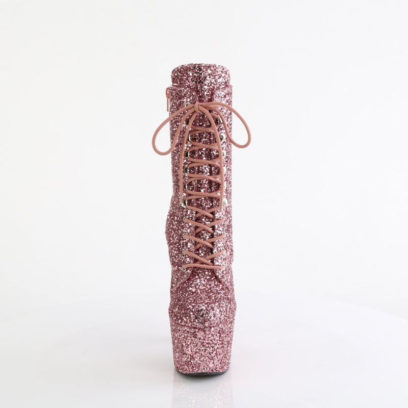 Pleaser Adore-1020GWR Women's Heels Boots Rose Gold | NZ DNHLZG