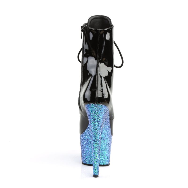 Pleaser Adore-1020LG Women's Heels Boots Black / Blue | NZ WOIHGF