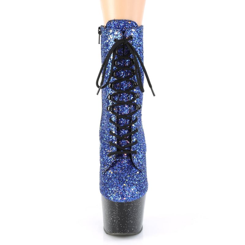 Pleaser Adore-1020MG Women's Heels Boots Blue / Black | NZ DWMHFI