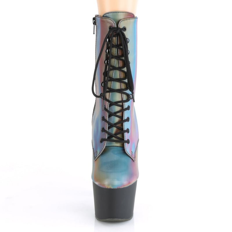 Pleaser Adore-1020REFL Women's Heels Boots Multicolor / Black | NZ XZJMRK