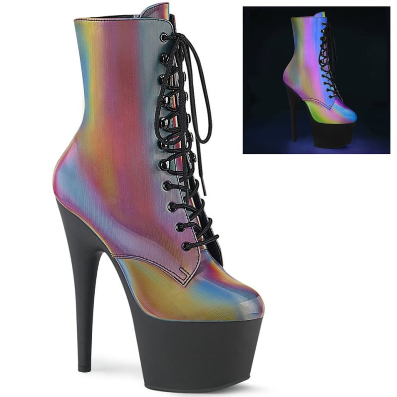 Pleaser Adore-1020REFL Women\'s Heels Boots Multicolor / Black | NZ XZJMRK