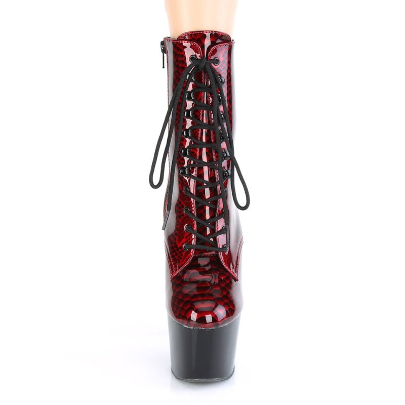 Pleaser Adore-1020SP Women's Heels Boots Red / Black | NZ FTIHXL