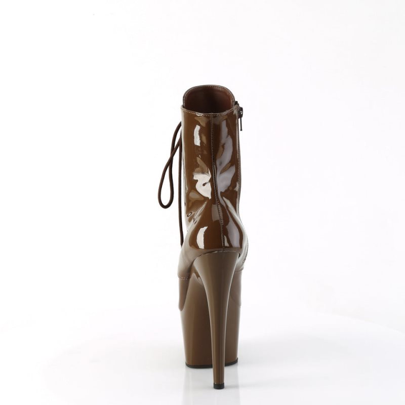 Pleaser Adore-1020 Women's Heels Boots Brown | NZ DXBCZR