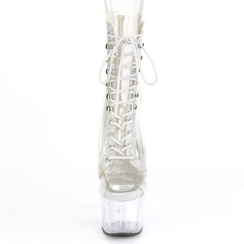 Pleaser Adore-1021C-2 Women's Heels Boots Clear | NZ MLFUXT