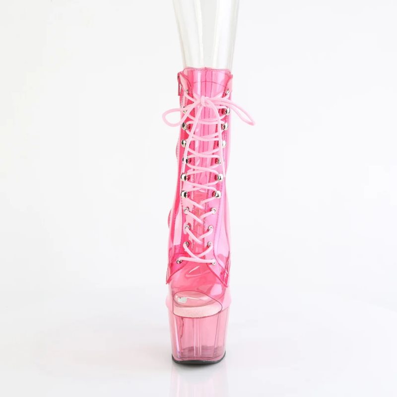 Pleaser Adore-1021C-T Women's Heels Boots Pink | NZ INUZLQ