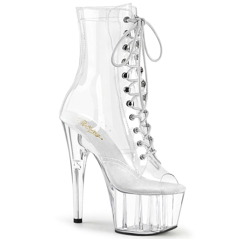 Pleaser Adore-1021C Women\'s Heels Boots Clear | NZ HVXRIF