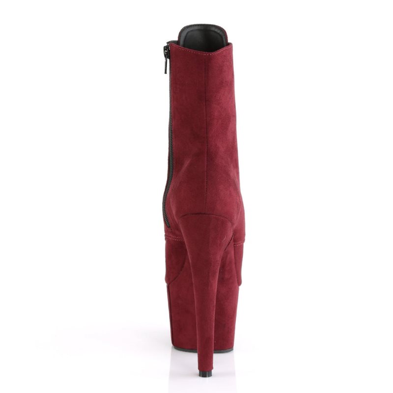Pleaser Adore-1021FS Women's Heels Boots Burgundy | NZ HDGZLE