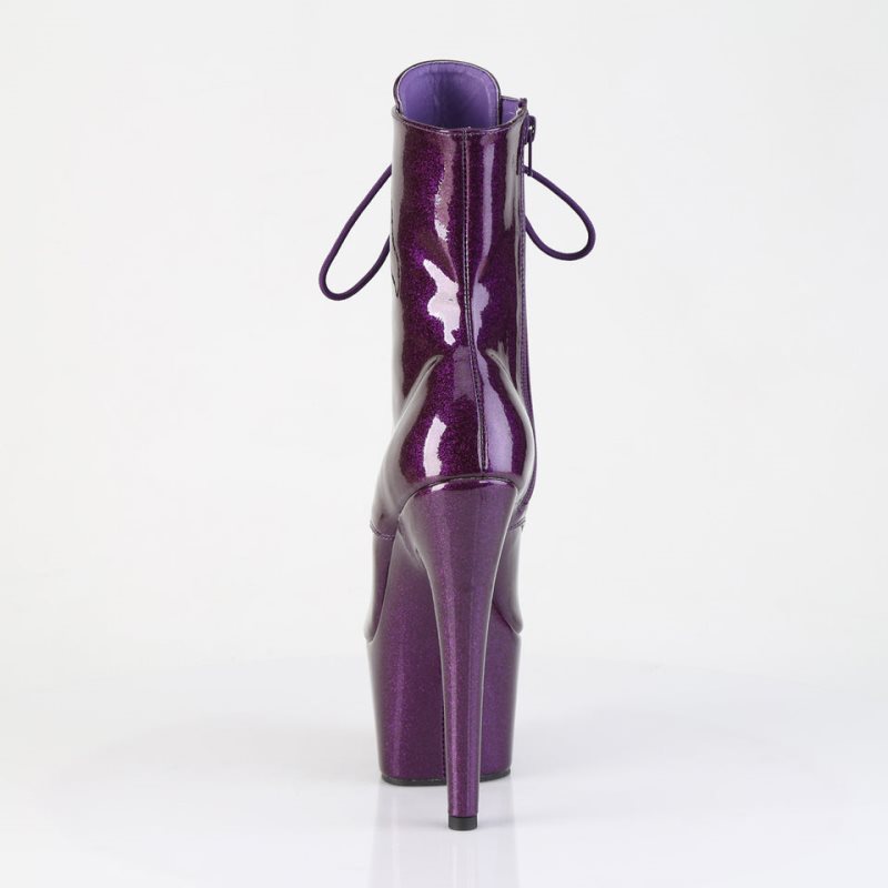 Pleaser Adore-1021GP Glitter Women's Heels Boots Purple | NZ ONIZRK