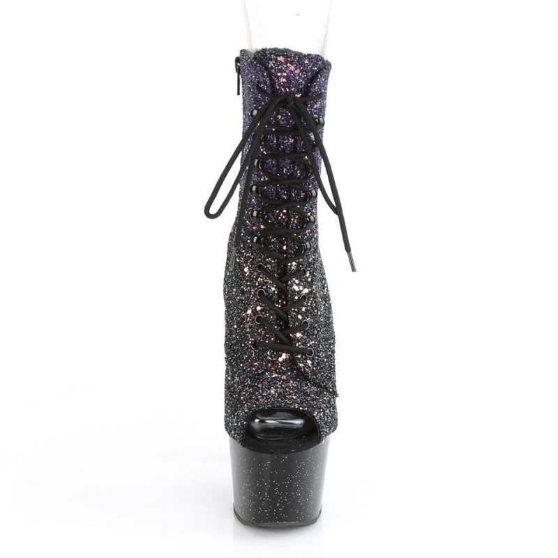 Pleaser Adore-1021OMBG Women's Heels Boots Purple / Black | NZ ISALHO