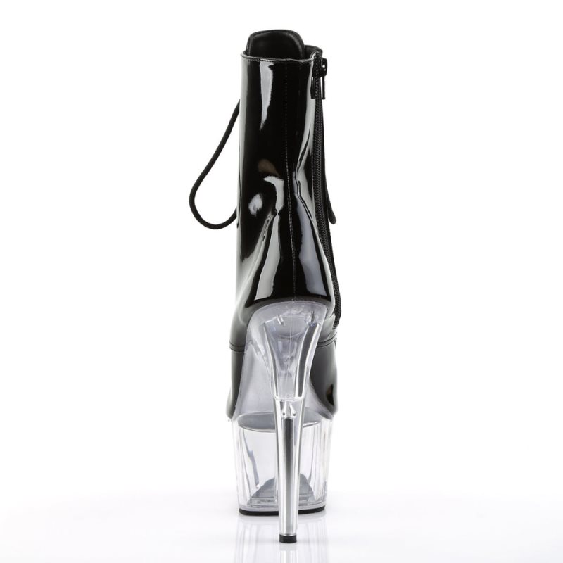 Pleaser Adore-1021 Women's Heels Boots Black / Clear | NZ JTDUCR