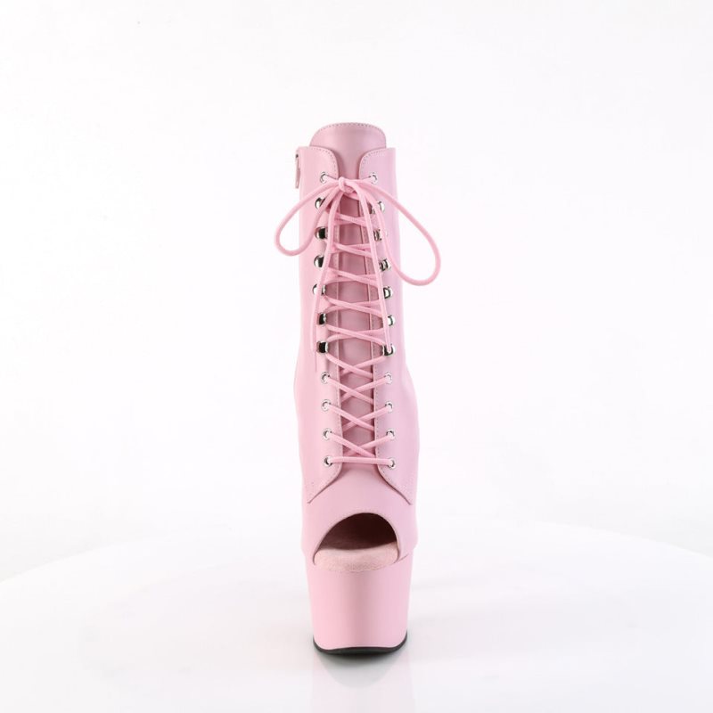 Pleaser Adore-1021 Women's Heels Boots Pink | NZ ZVXMFD