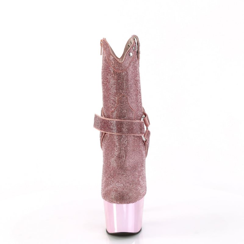 Pleaser Adore-1029CHRS Women's Heels Boots Pink | NZ EXSJPL