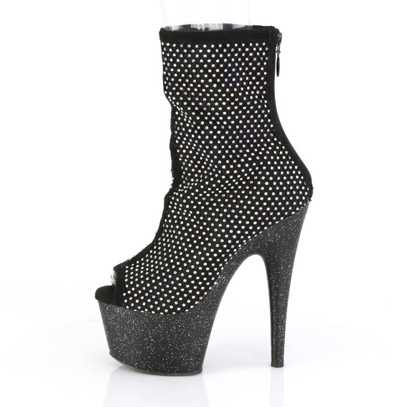Pleaser Adore-1031GM Women's Heels Boots Black | NZ FTDOAC