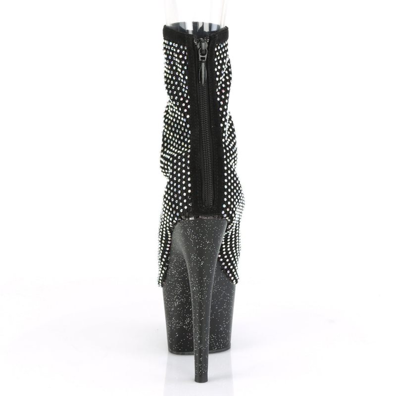 Pleaser Adore-1031GM Women's Heels Boots Black | NZ FTDOAC