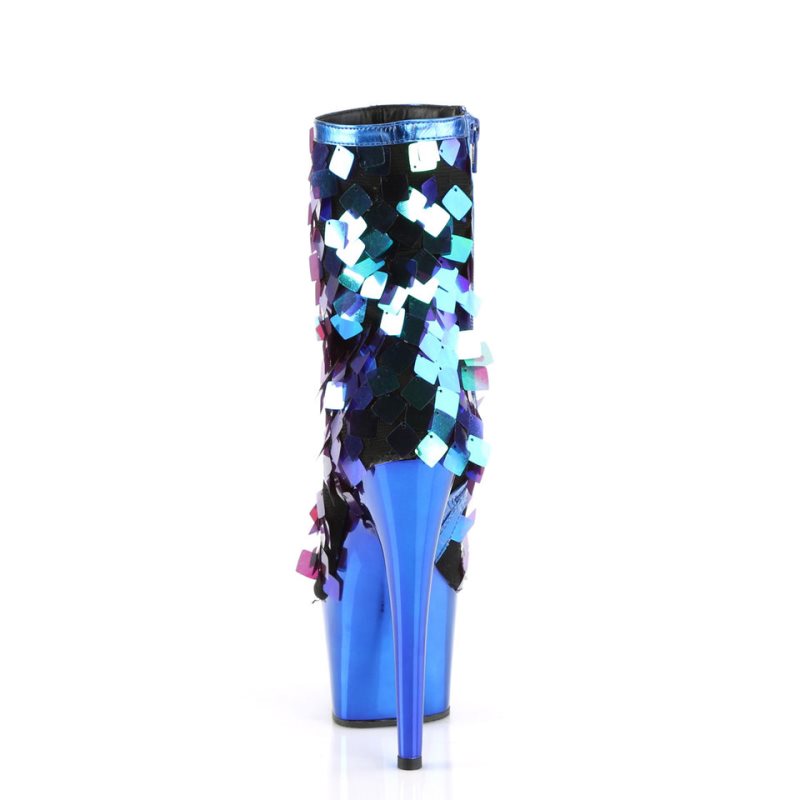 Pleaser Adore-1031SSQ Women's Heels Boots Green / Blue | NZ ERVTKW