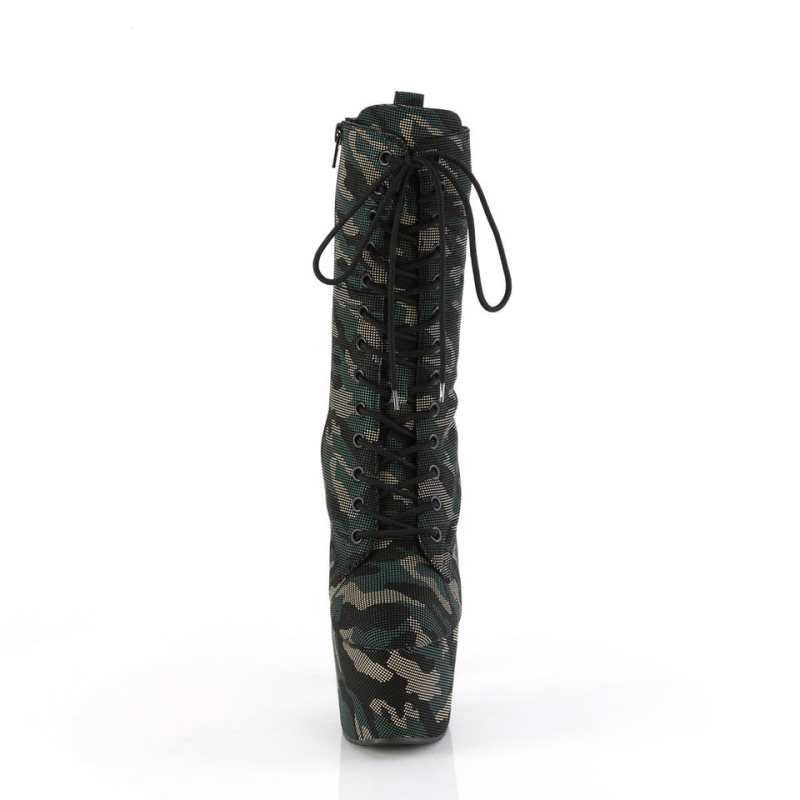 Pleaser Adore-1040CMD Women's Heels Boots Camo | NZ ZDIPTN