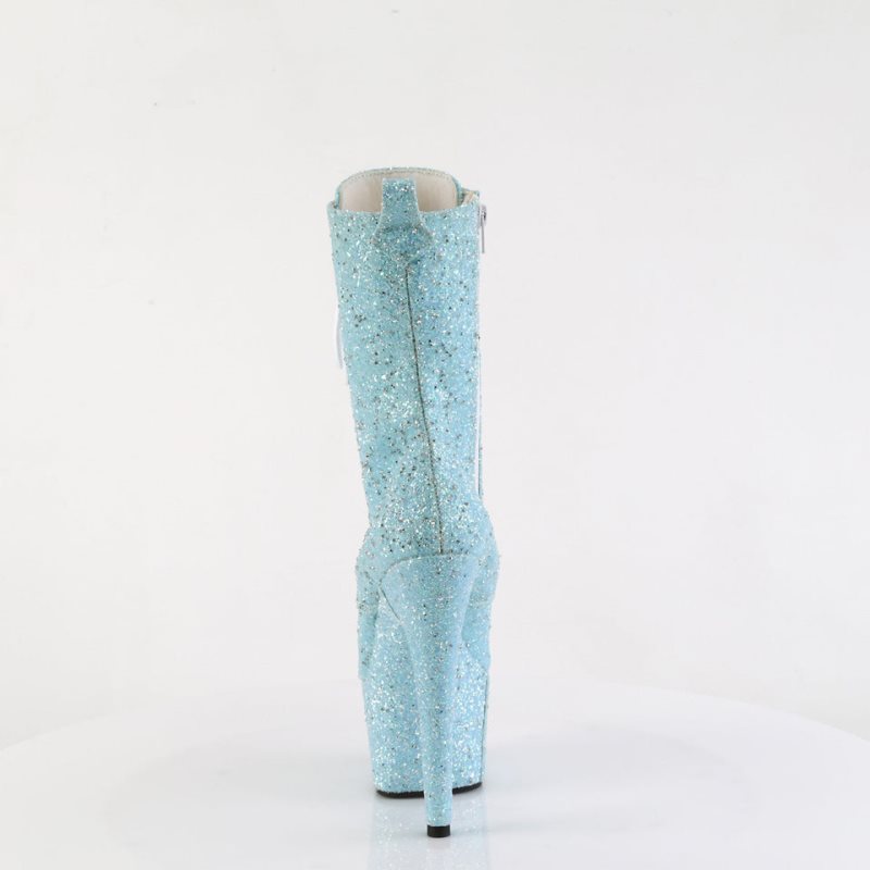 Pleaser Adore-1040GR Women's Heels Boots Blue | NZ RVMTCQ