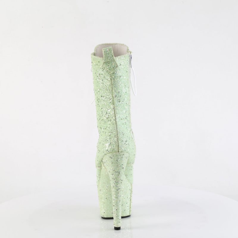 Pleaser Adore-1040GR Women's Heels Boots Green | NZ GCAMZX